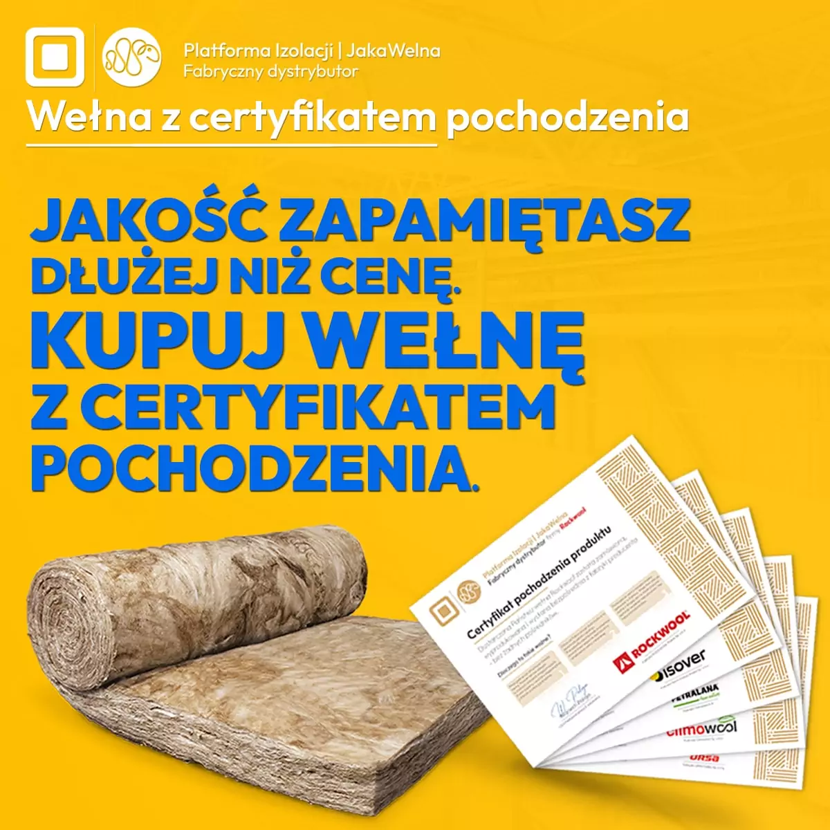 Jakość zapamiętasz dłużej niż cenę. Kupuj wełnę z certyfikatem pochodzenia.