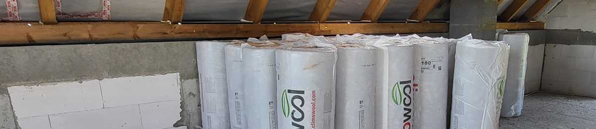 przechowywanie welny mineralnej w rolce