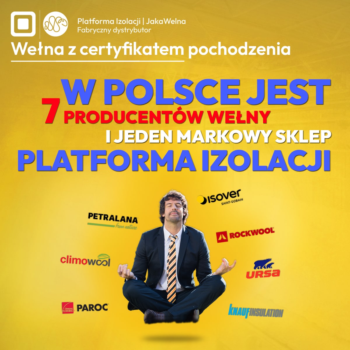 W Polsce jest 7 producentów wełny. I jeden markowy sklep - Platforma Izolacji!