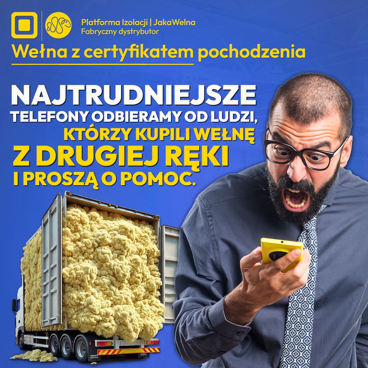 Najtrudniejsze telefony odbieramy od ludzi, którzy kupili wełnę z drugiej ręki i proszą o pomoc.
