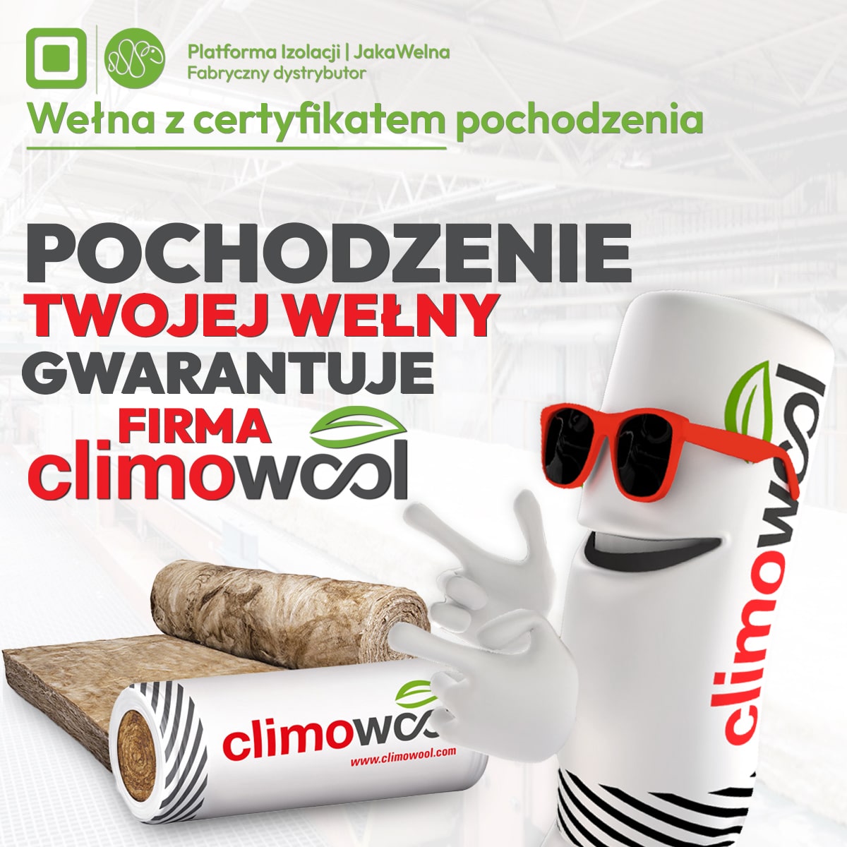 Pochodzenie Twojej wełny gwarantuje firma Climowool