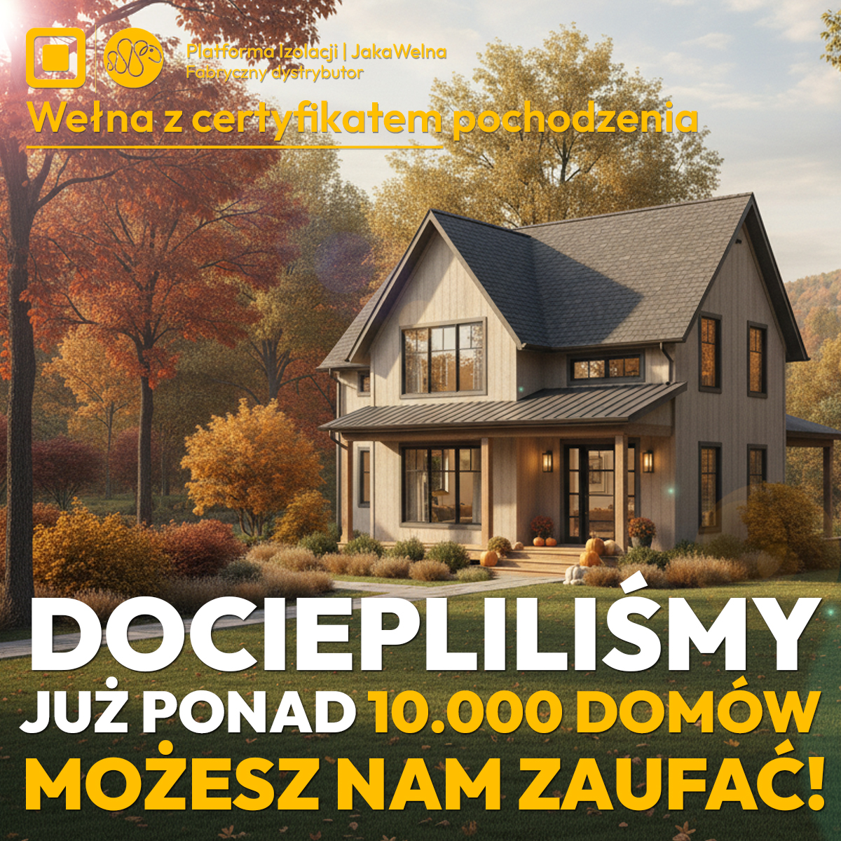 Dociepliliśmy już ponad 10 000 domów - możesz nam zaufać! www.jakawelna.pl